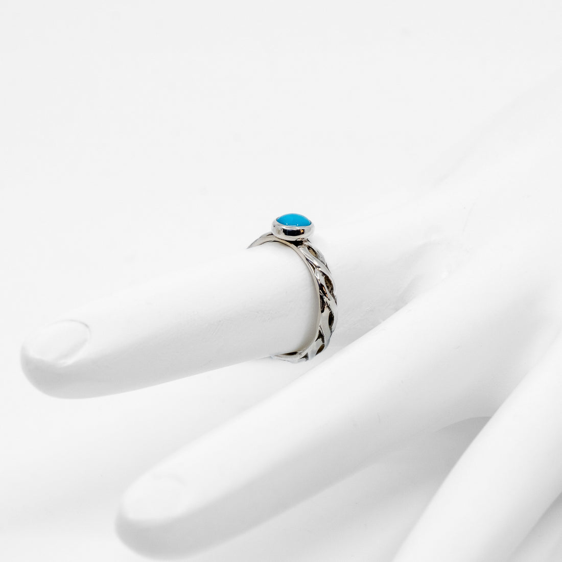 Sterling Silver Bezel Set Turquoise Ring