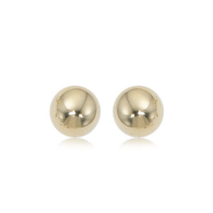 7mm Yellow Gold Ball Studs