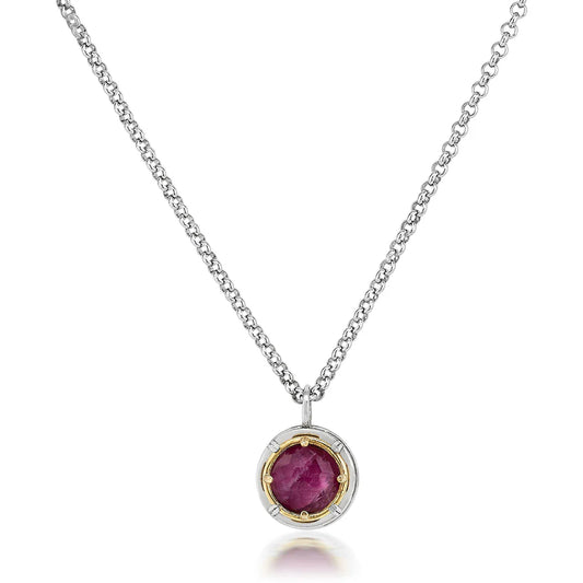 Ruby Doublet Necklace