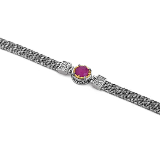 Ruby Doublet Bracelet