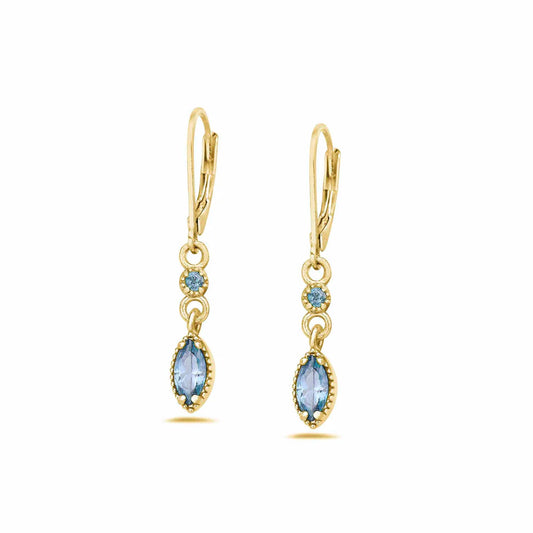 Aquamarine Dangle Earrings