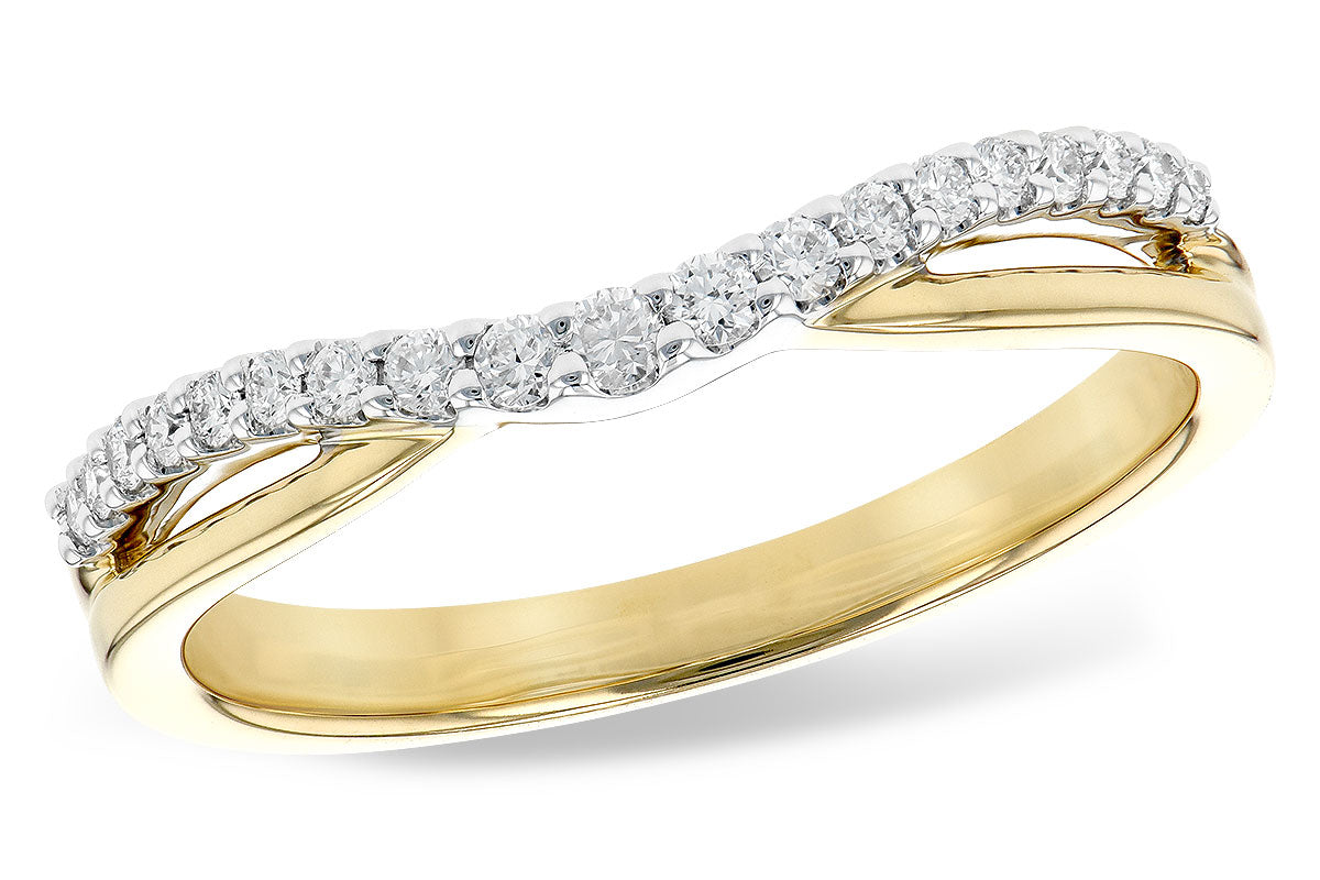 Two-Tone Diamond Flow Ring