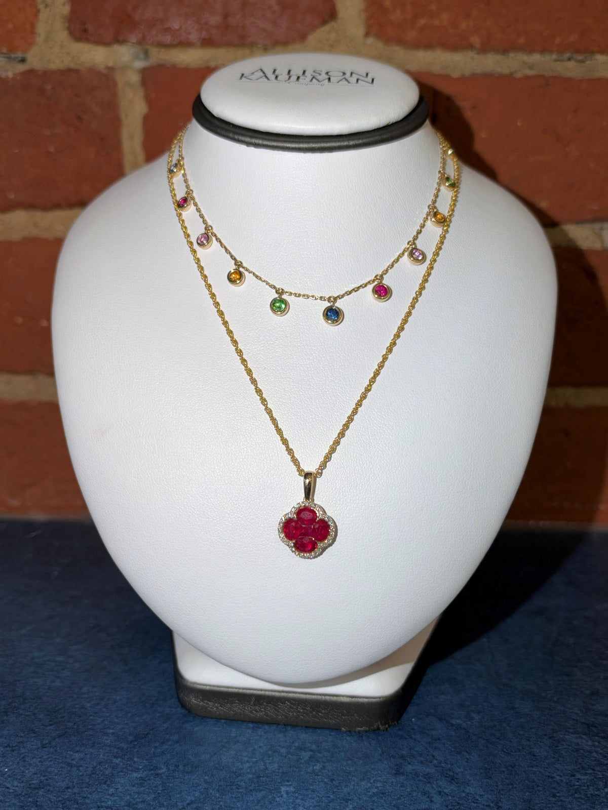 Multi-stone Stationary Necklace
