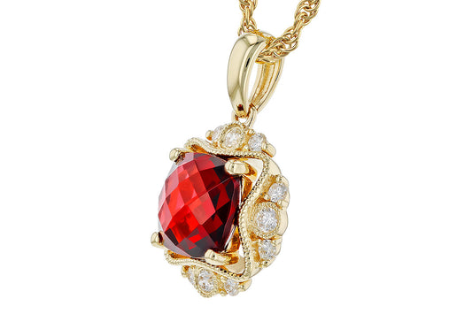 Antique Red Garnet Pendant