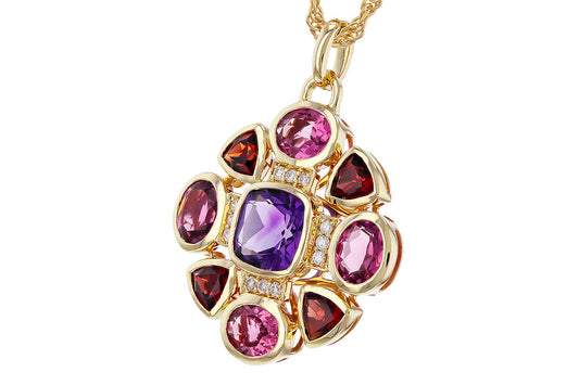 Colored Gemstone Pendant