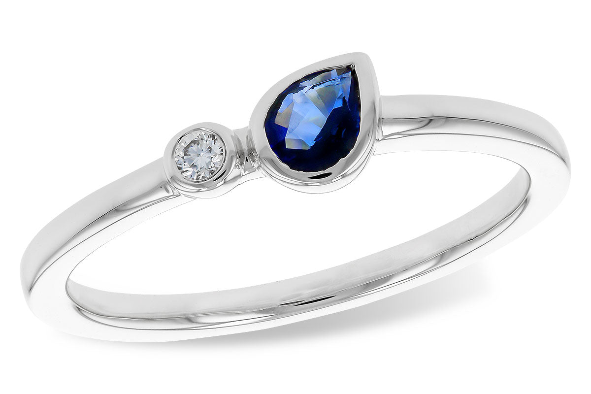 Pear-Cut Sapphire Ring