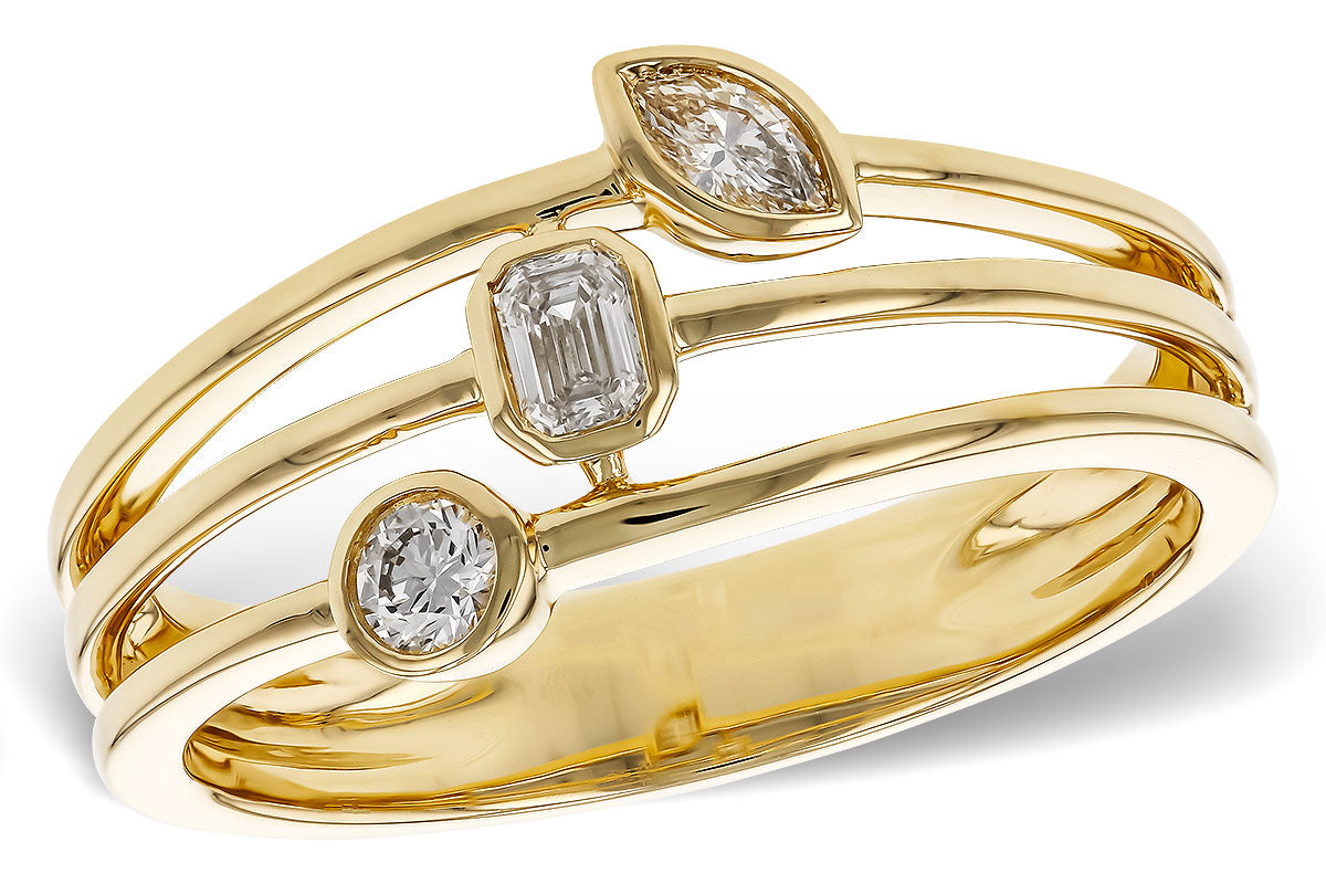 Alternating Diamond Ring