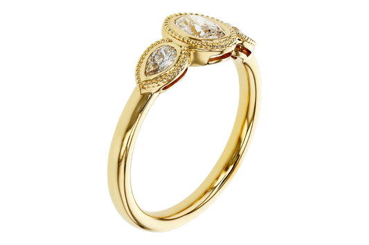 Fancy Cut 3-Stone Diamond Ring