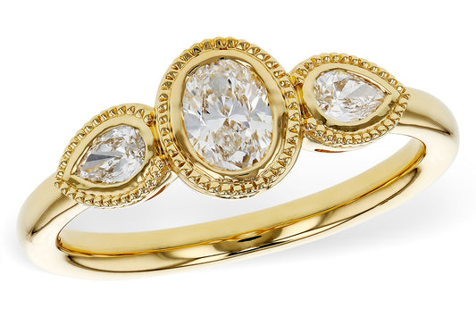 Fancy Cut 3-Stone Diamond Ring