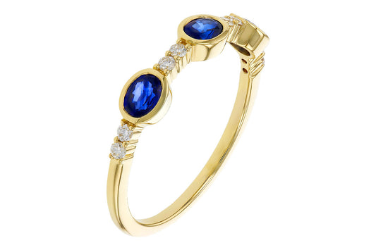 Sapphire and Diamond Ring