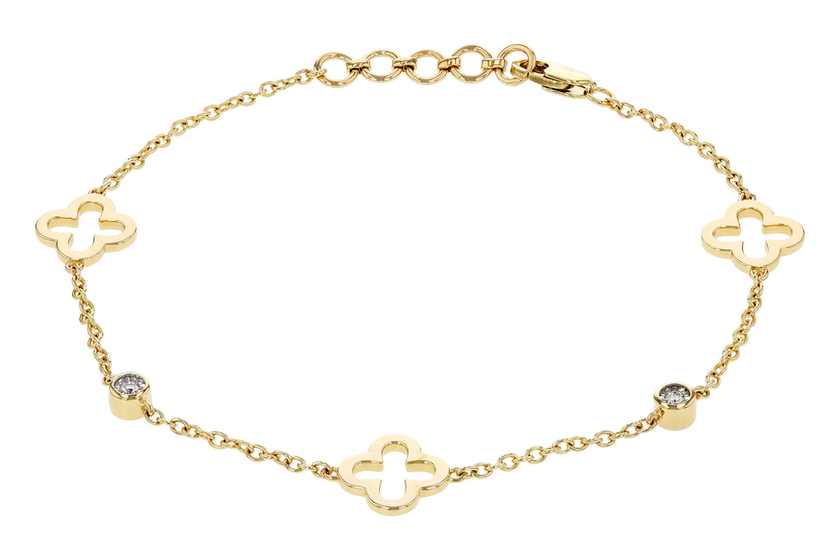Clover & Diamond Bracelet