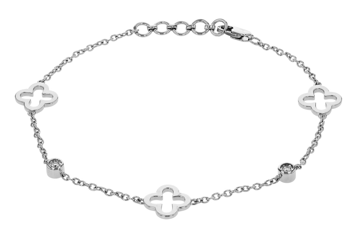 Clover & Diamond Bracelet