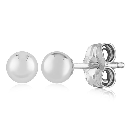 Sterling Silver Ball Stud Earings