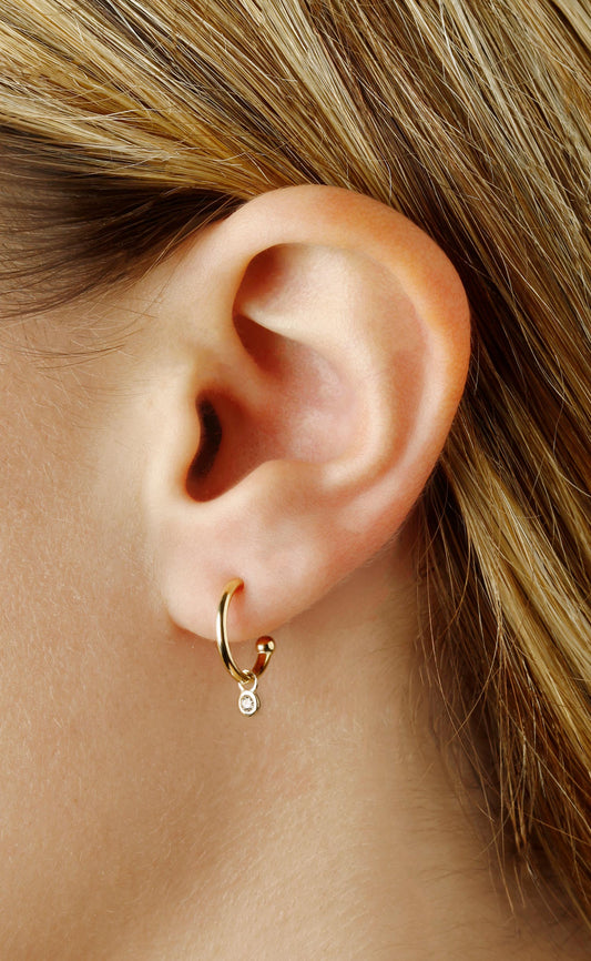 Dangling Diamond Earrings