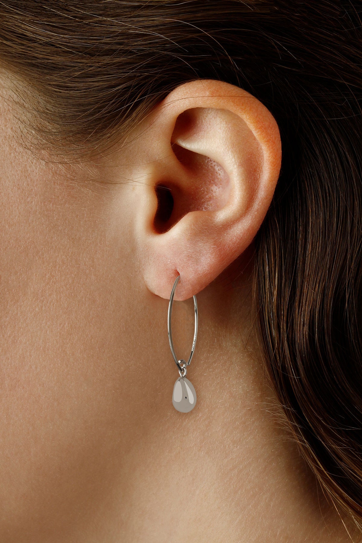 Sterling Silver Simple Sweep Earrings