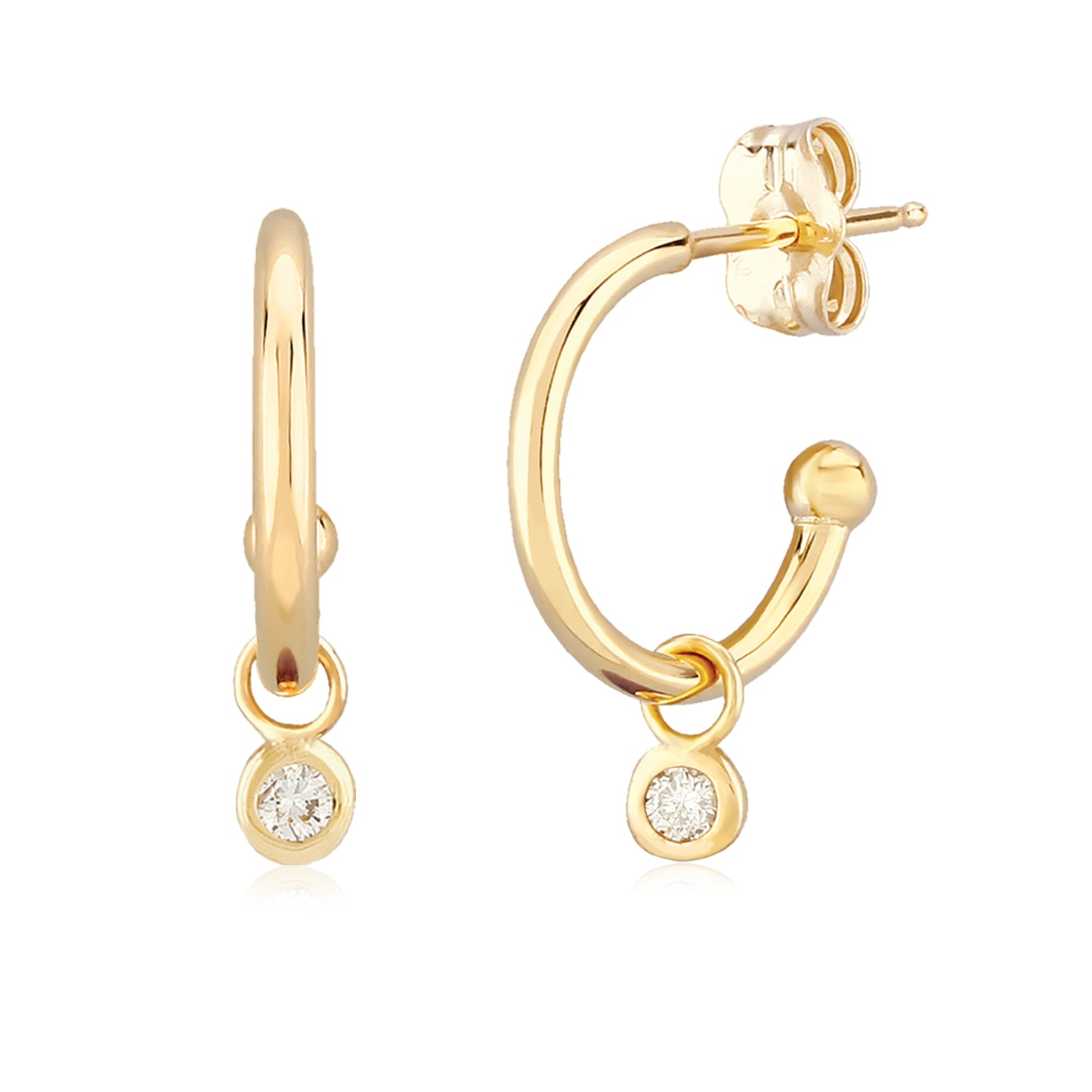 Dangling Diamond Earrings