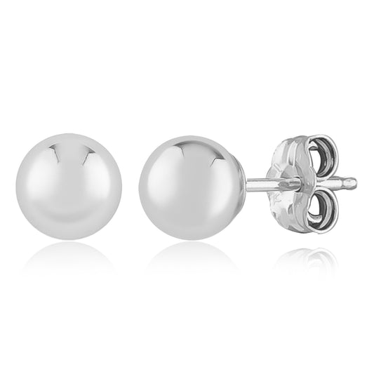 Sterling Silver Ball Studs