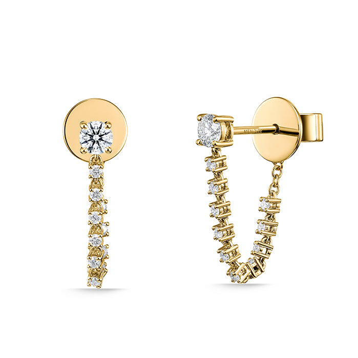 Image 1 of Essentials Draped Stiletto Earrings .35 - .45 ctw