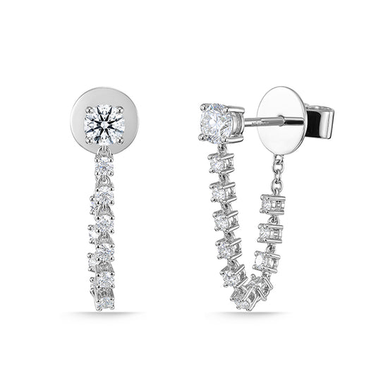 Image 1 of Essentials Draped Stiletto Earrings .70 - .83 ctw