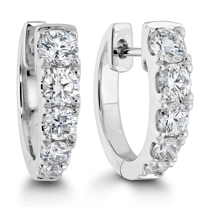 Image 1 of Graduated Diamond Huggies .90ctw approx.