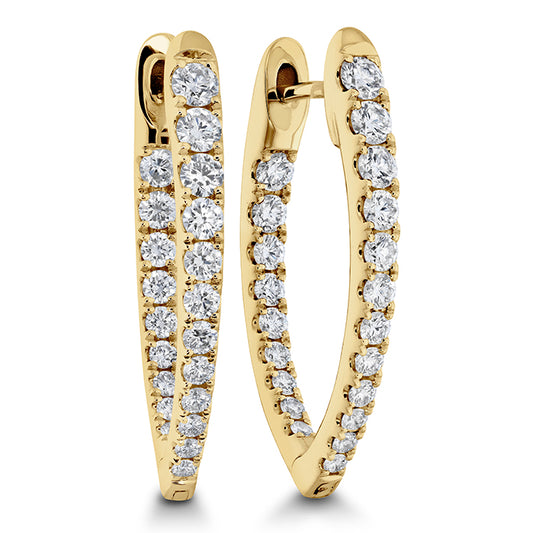 Image 1 of Imperial Diamond Hoops .75ctw approx.