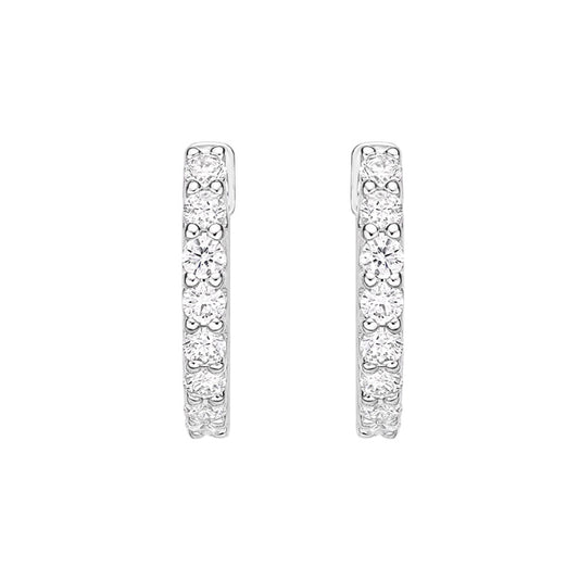 Image 1 of Woven Gallery Huggies .25ctw approx.