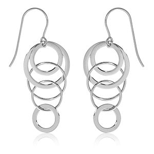 Mini Cascading Circle Earrings
