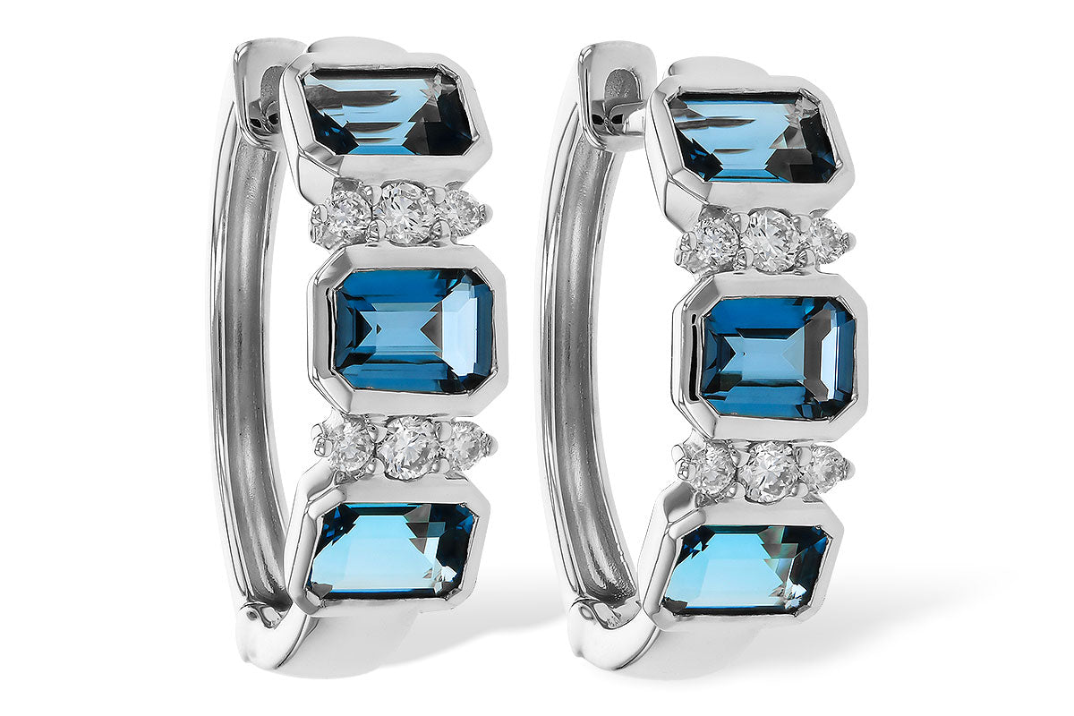 Blue Topaz Earrings