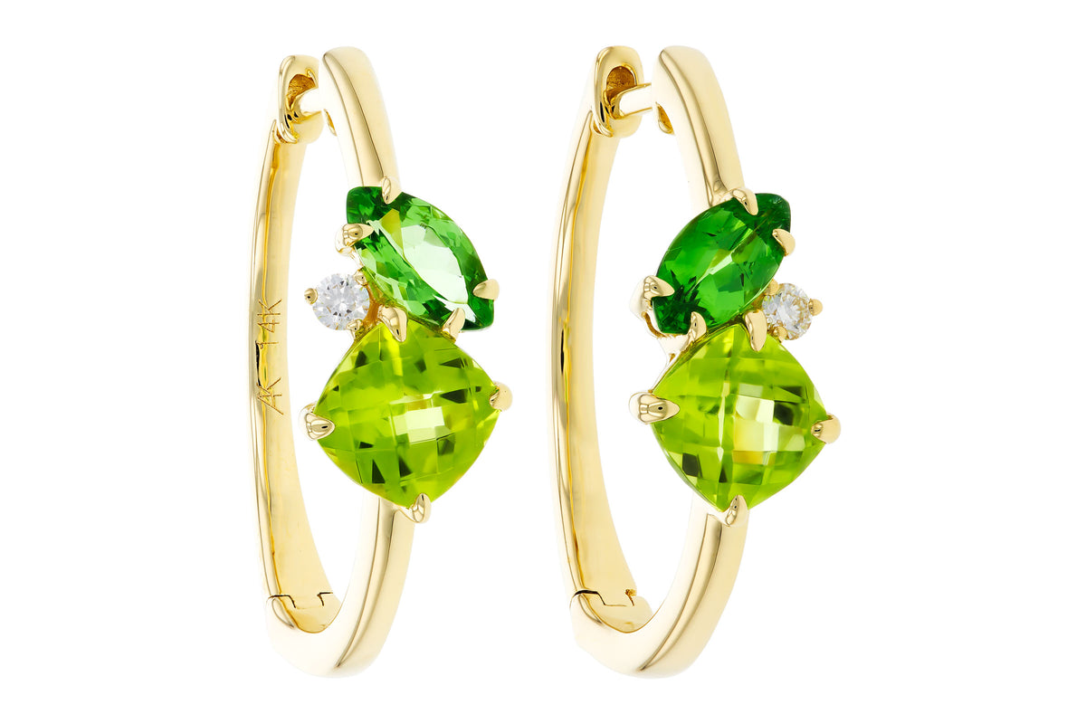 Green Stone Earrings