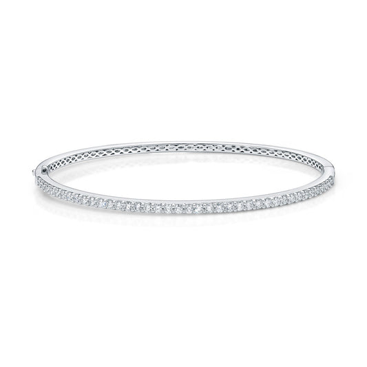 Image 1 of Shared Prong Diamond Bangle 1ctw approx.