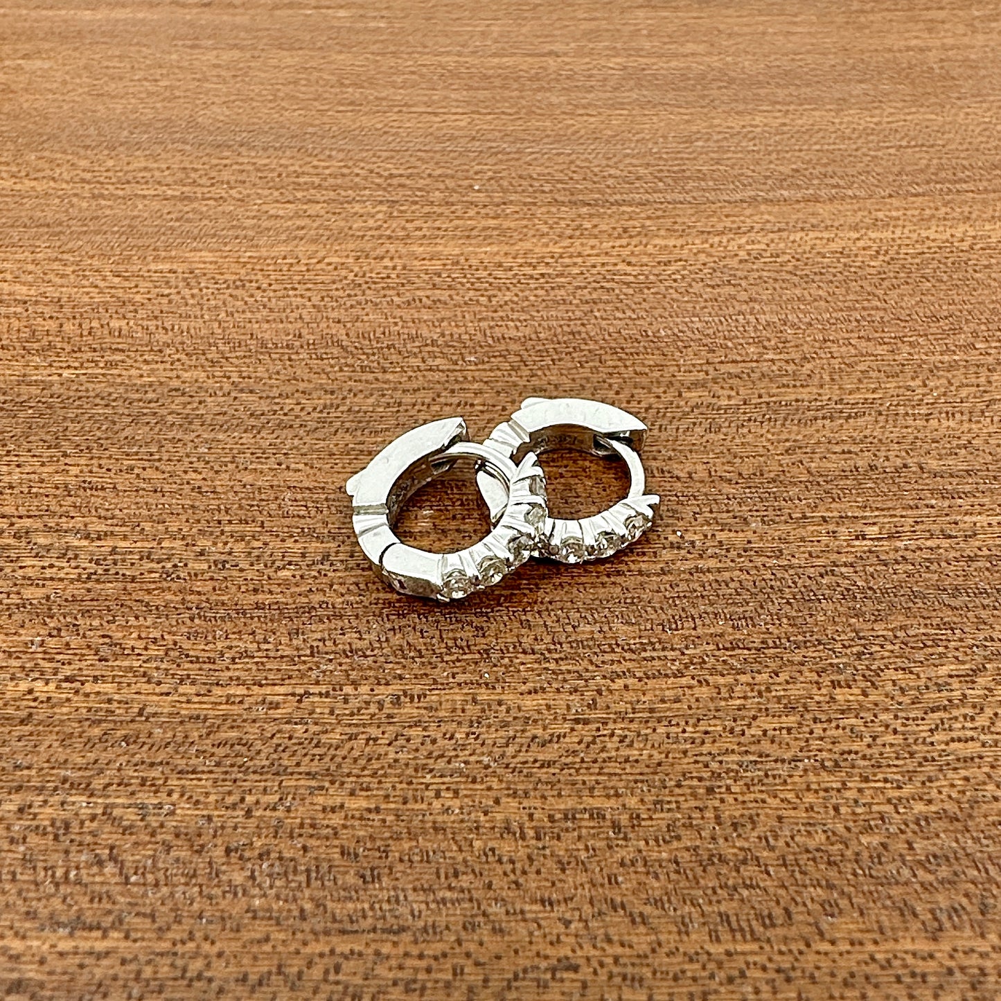 Diamond Huggie Earrings .32cttw
