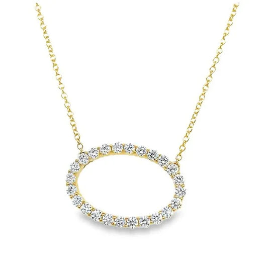 Whimsical Oval Pendant