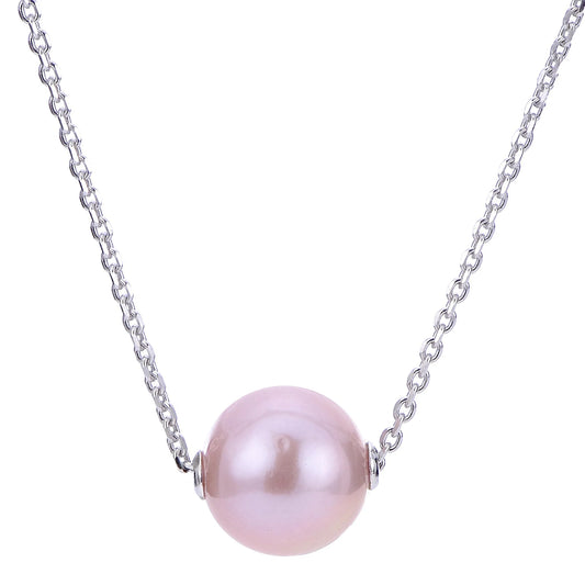 Freshwater Pearl Solitaire Necklace