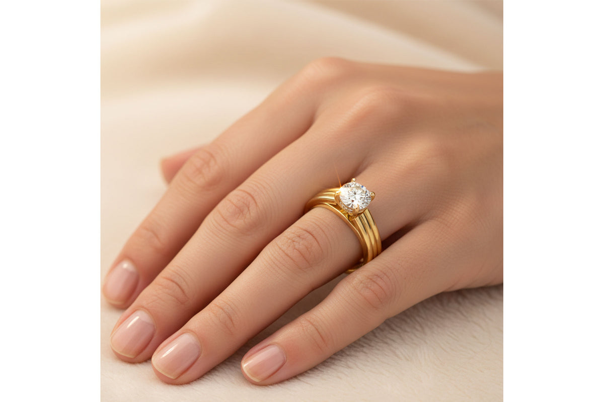 Engagement Ring Hidden Halo