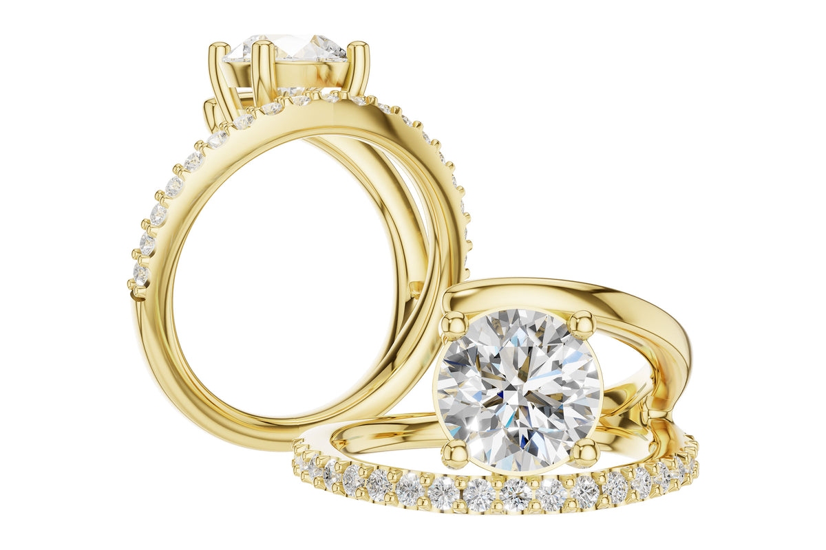 Diamond Accented Engagement Ring