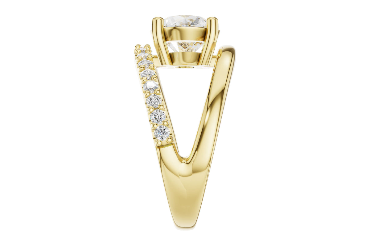 Diamond Accented Engagement Ring