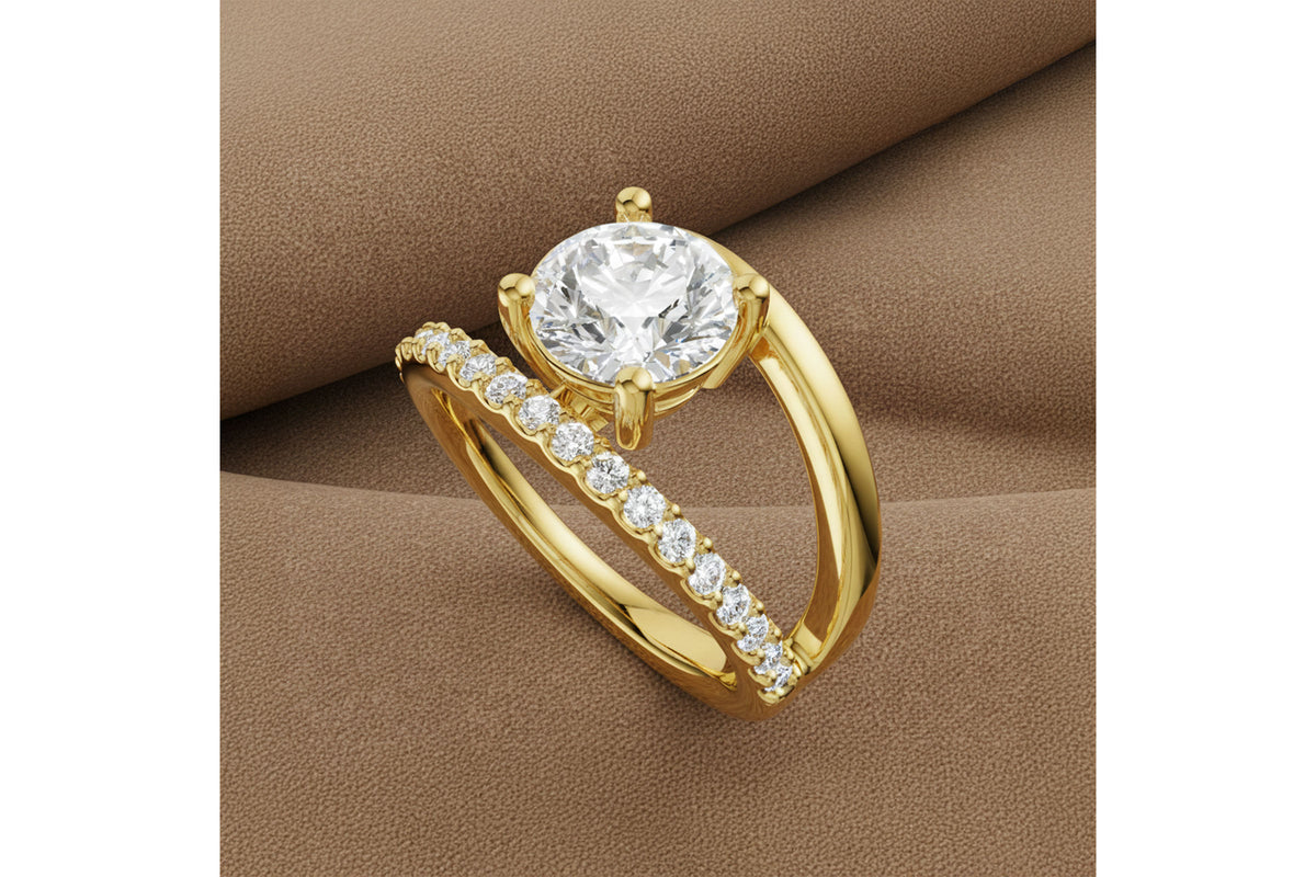Diamond Accented Engagement Ring