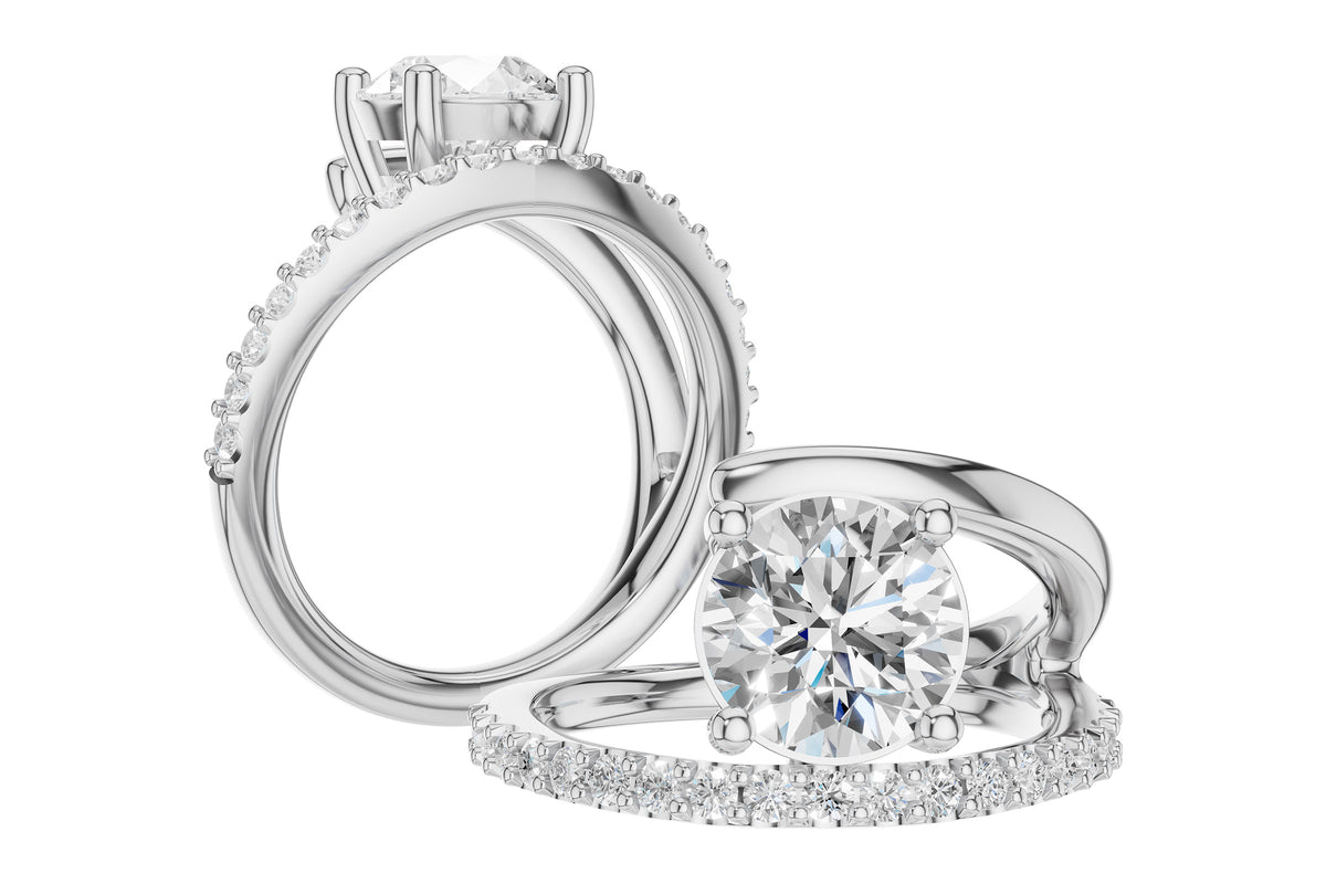 Diamond Accented Engagement Ring