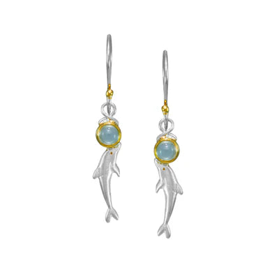 Playing Dolphin Earrings