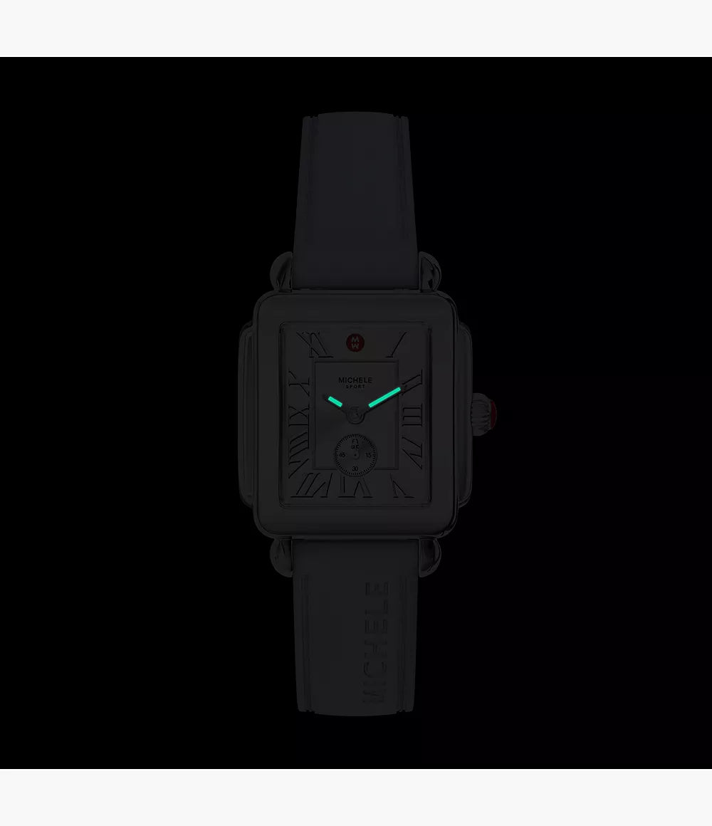 Deco Sport Mid Stainless Steel Pastel Blue Silicone Watch