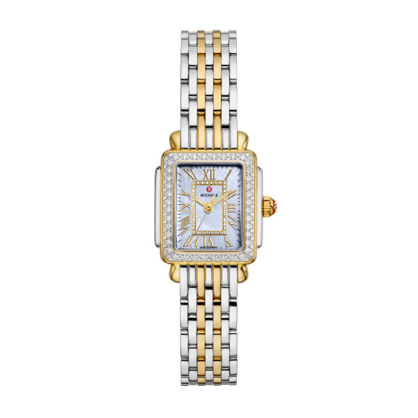 Deco Madison Mini Diamond Two-Tone 18K Gold-Plated Watch