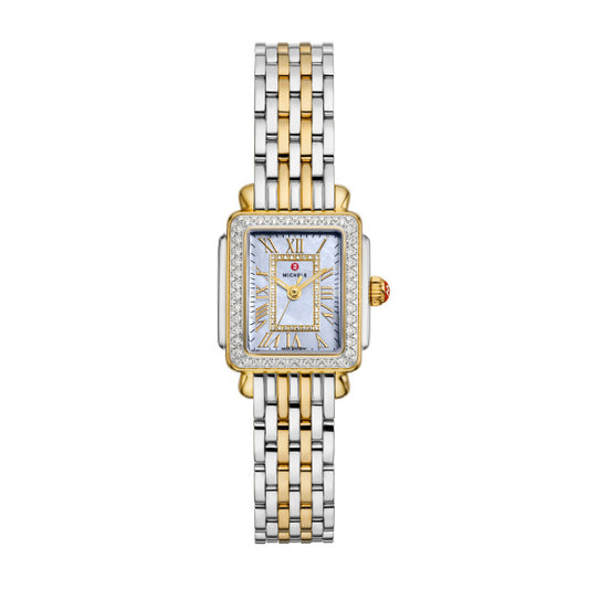 Deco Madison Mini Diamond Two-Tone 18K Gold-Plated Watch