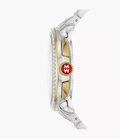 Serein Two-Tone 18K Gold-Plated Diamond Watch