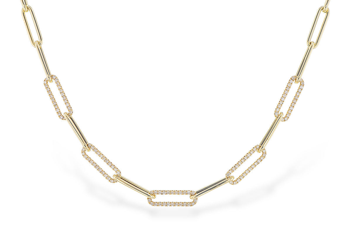 Diamond Paperclip Necklace