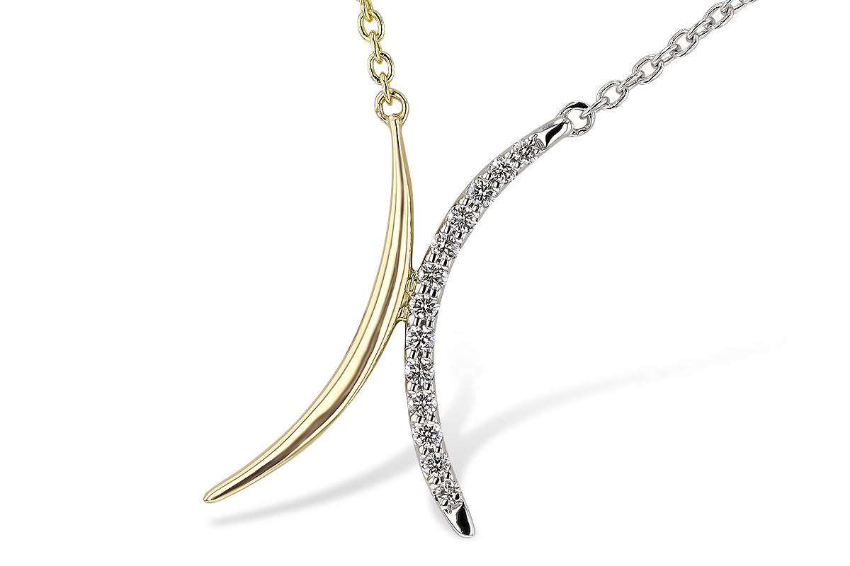 Two Tone Diamond Necklace