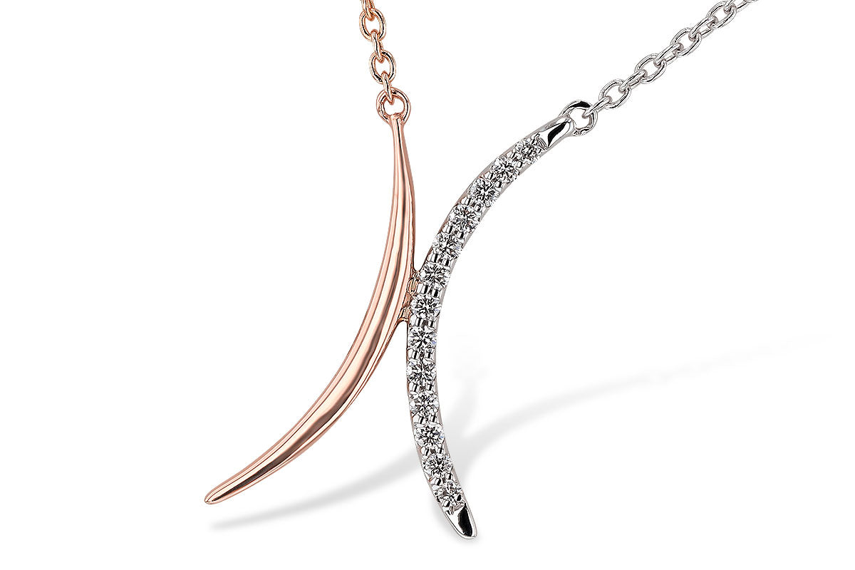 Two Tone Diamond Necklace