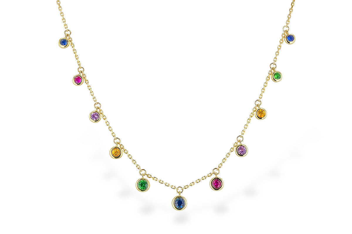 Multi-stone Stationary Necklace