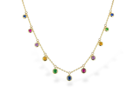 Multi-stone Stationary Necklace