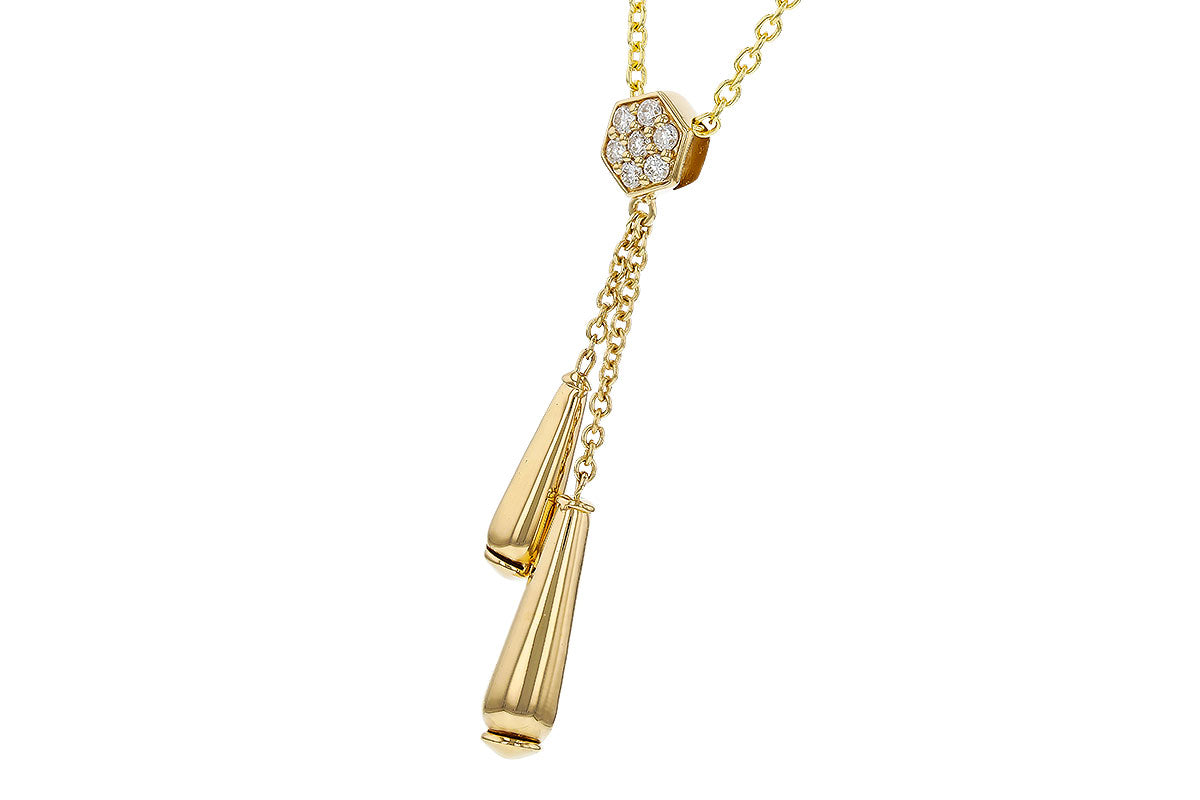 Diamond Lariat Slider Necklace