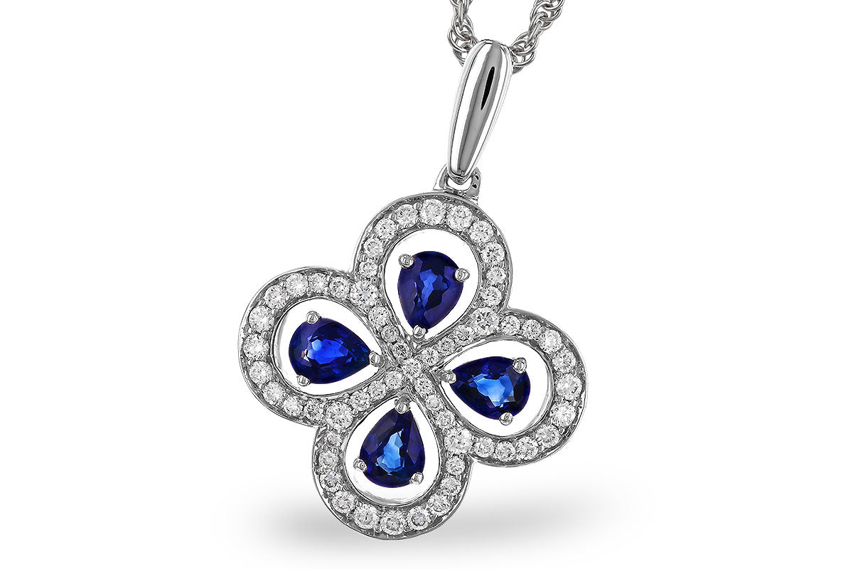 Sapphire Clover Necklace